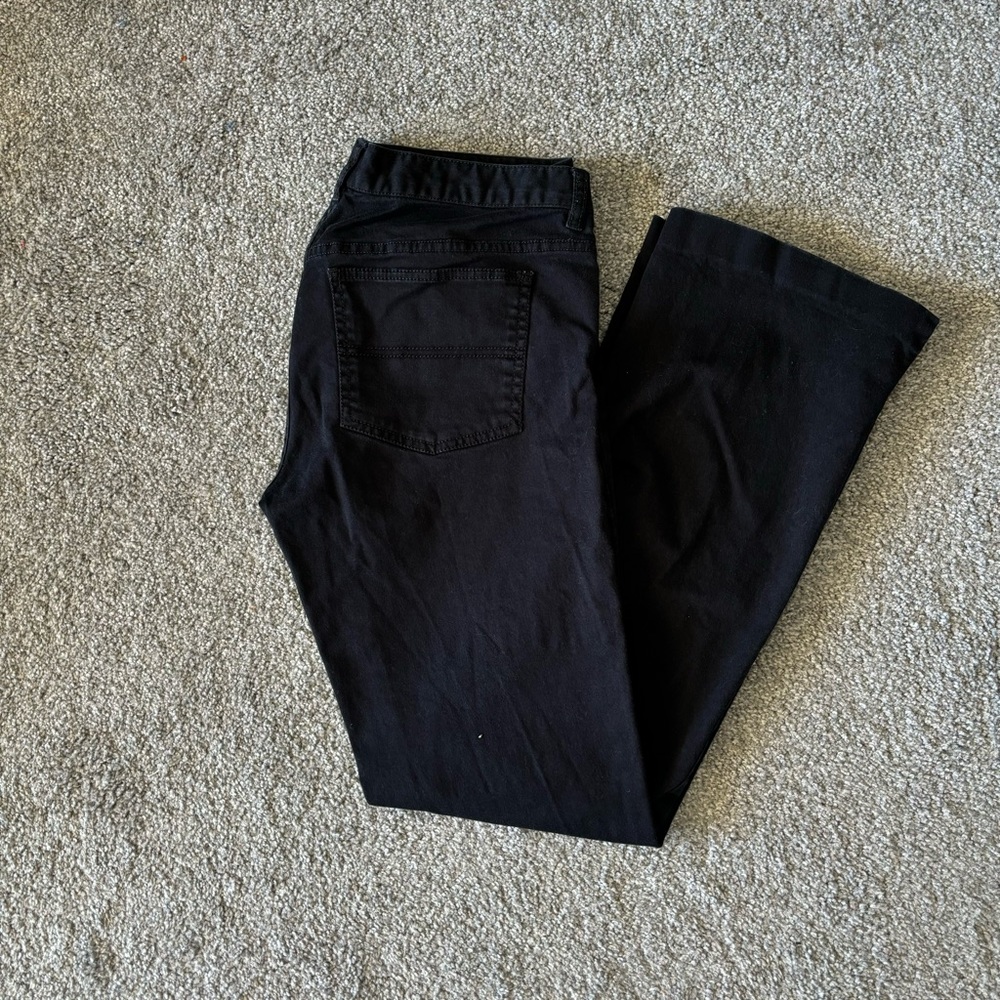 Vintage polo jean co jeans womens 8 black bootcut pants classic denim casual y2k
